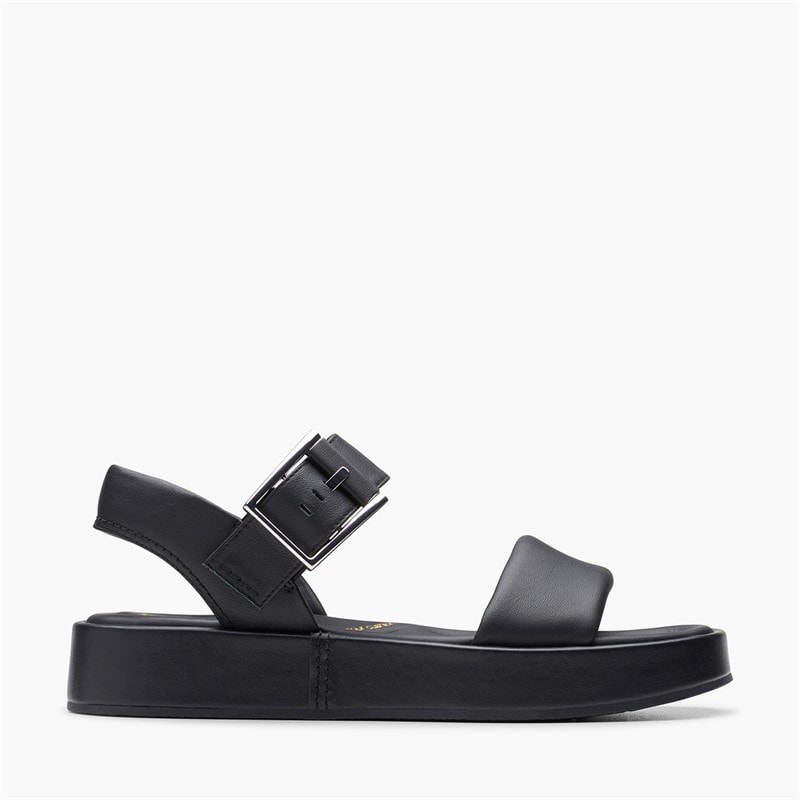 Clarks Sandales Femme Alda D-Fit à bride Noir