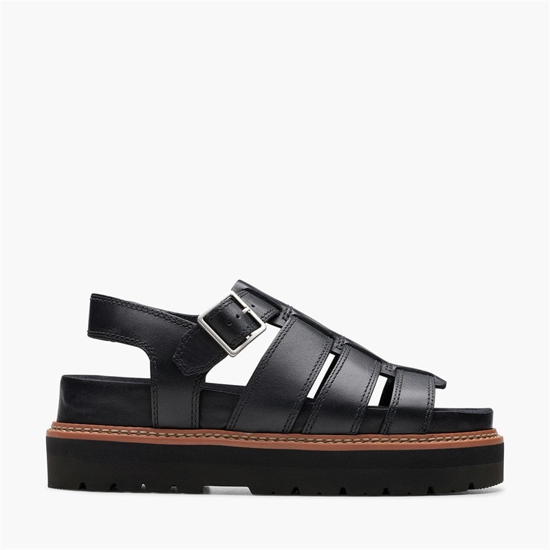 Clarks Sandales Orianna Twist D-Fit Femme Noir