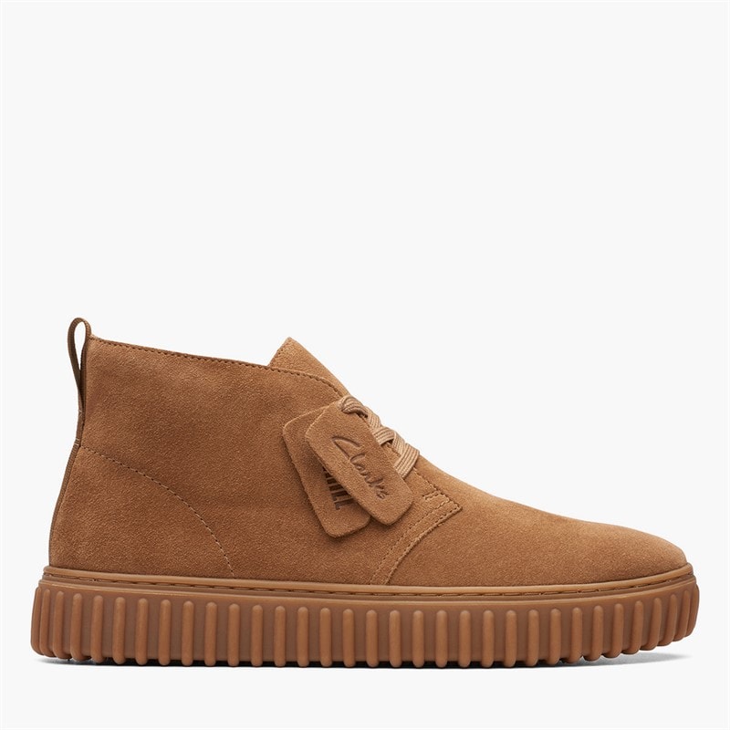 Clarks Bottes désert Torhill Homme Cognac Suede