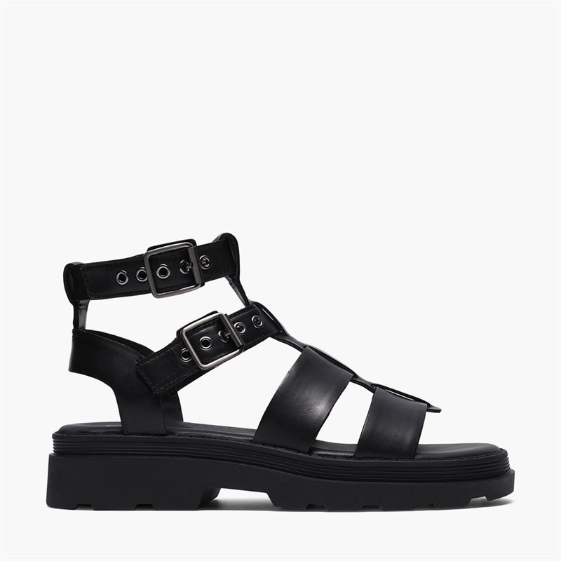 Clarks Sandales Orinoco 3 Cove Femme Black Leather