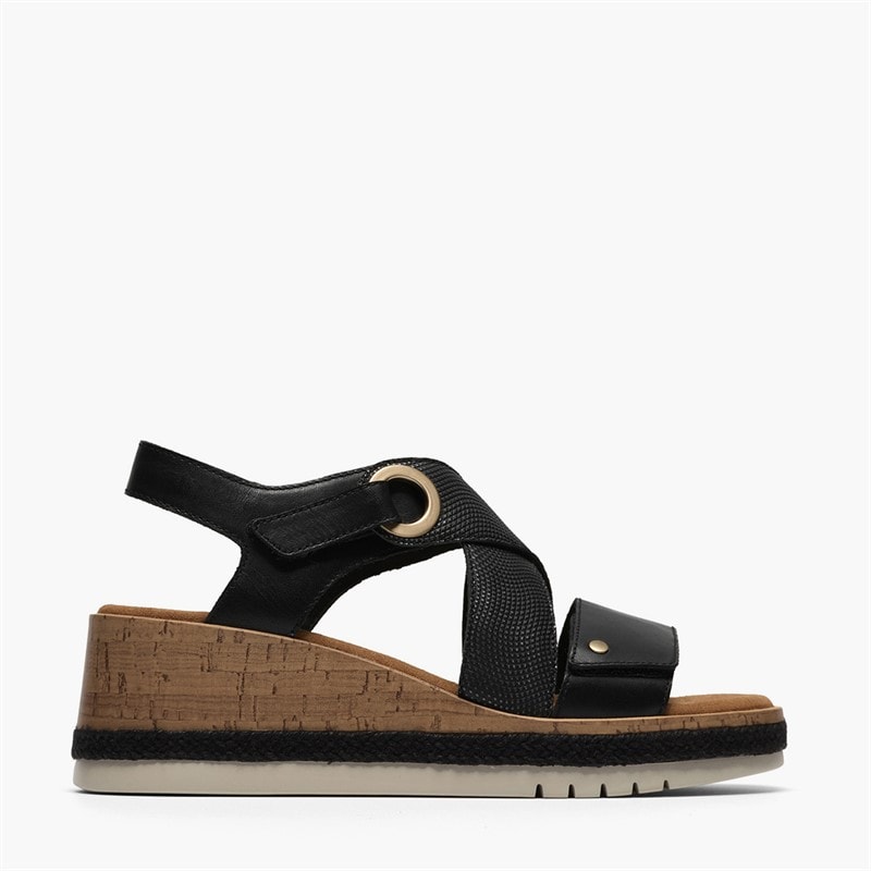 Clarks Sandales Soleil Kidiki Femme Black Combi