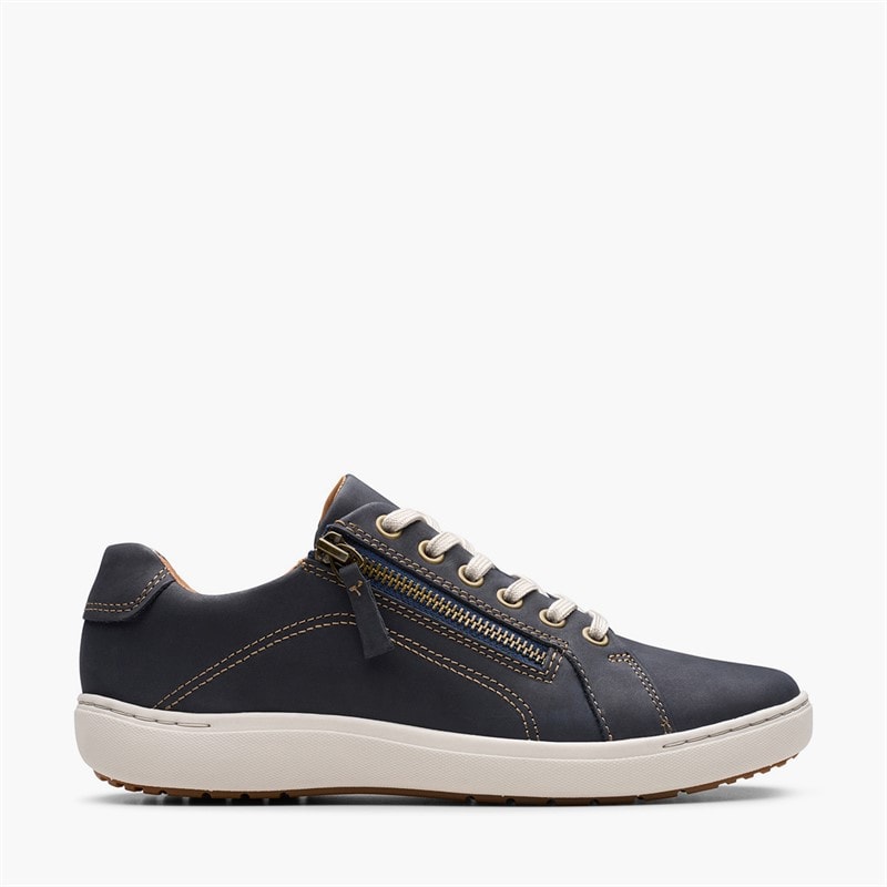 Clarks Baskets Nalle Femme Navy Nubuck