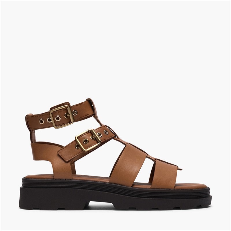 Clarks Sandales Orinoco 3 Cove Femme Tan Leather