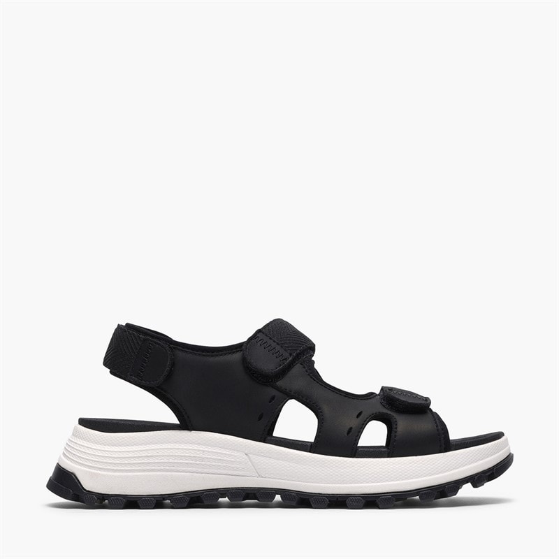Clarks Damen ATL Trek Surf Sandalen Black Leather