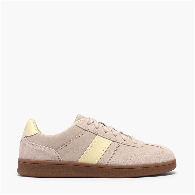 Clarks Femme Seco Speed Trainers Sand Combi