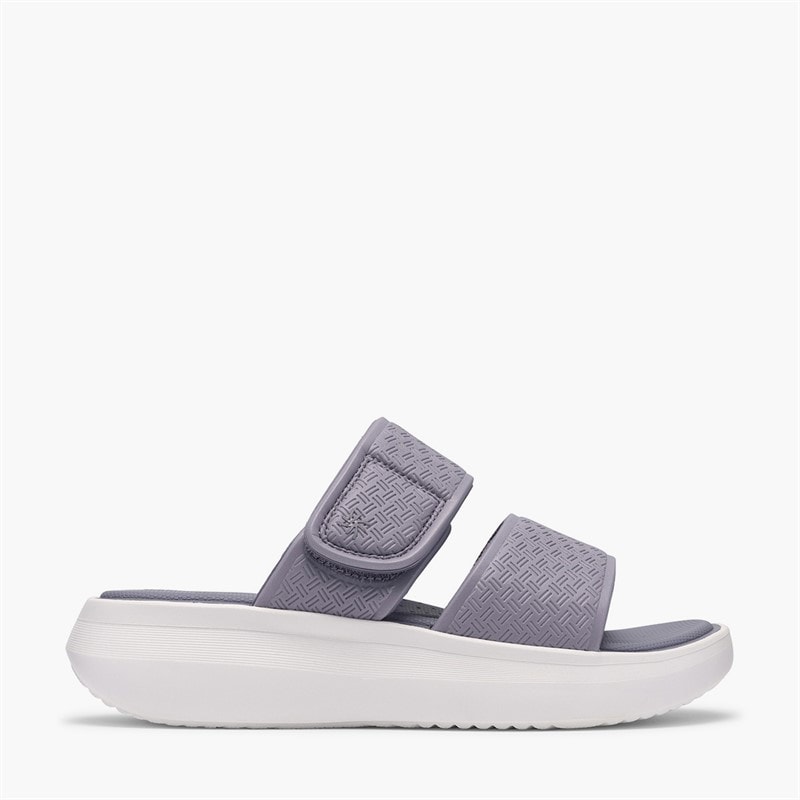 Clarks Dames Solevana Ster 2 Sandalen Purple Grey