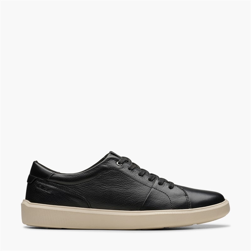 Clarks Brodin Homme Black Leather