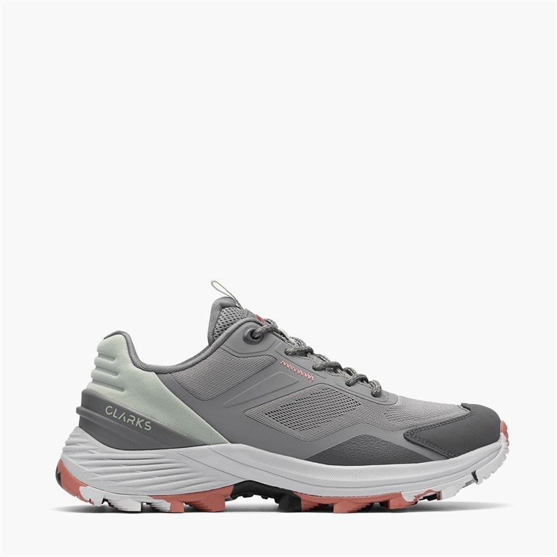 Clarks Damen Laila Trail Trainer Dark Grey Combi