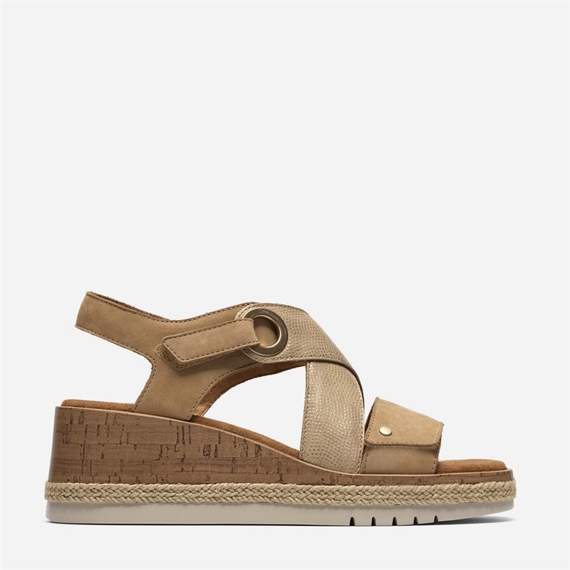 Clarks Sandales soleil Kidiki Femme Beige Combi