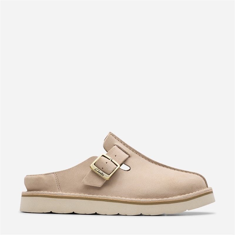 Clarks Sandales mules Solsbury Femme Sand Suede