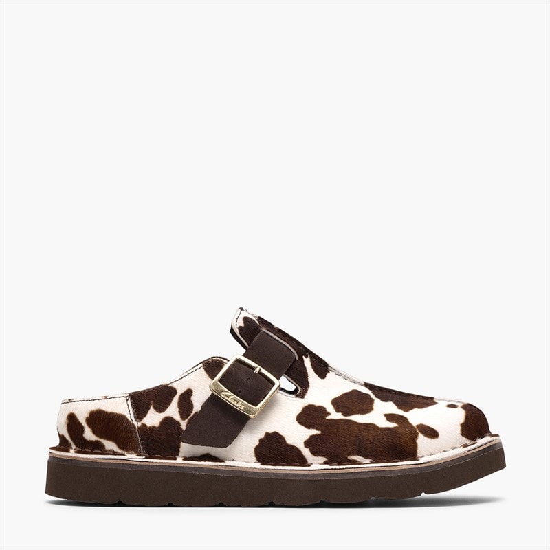 Clarks Sandales Mules Solsbury Femme Cow Print