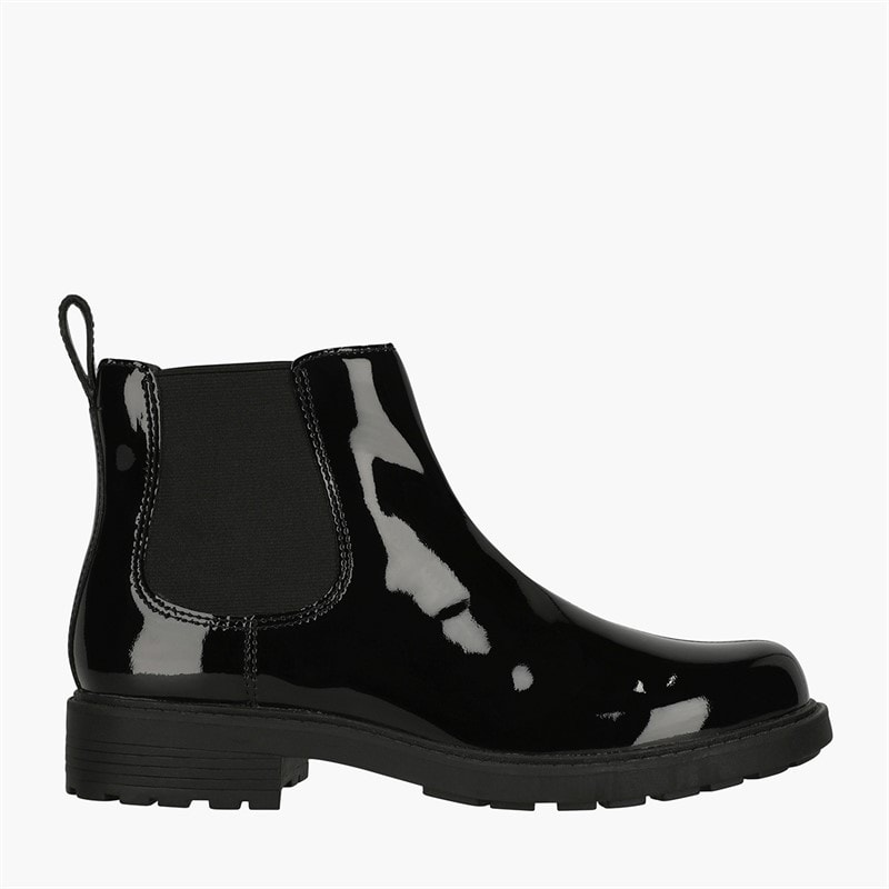 Clarks Damen Premium Orinoco 2 Lane D Stiefel Black Pat