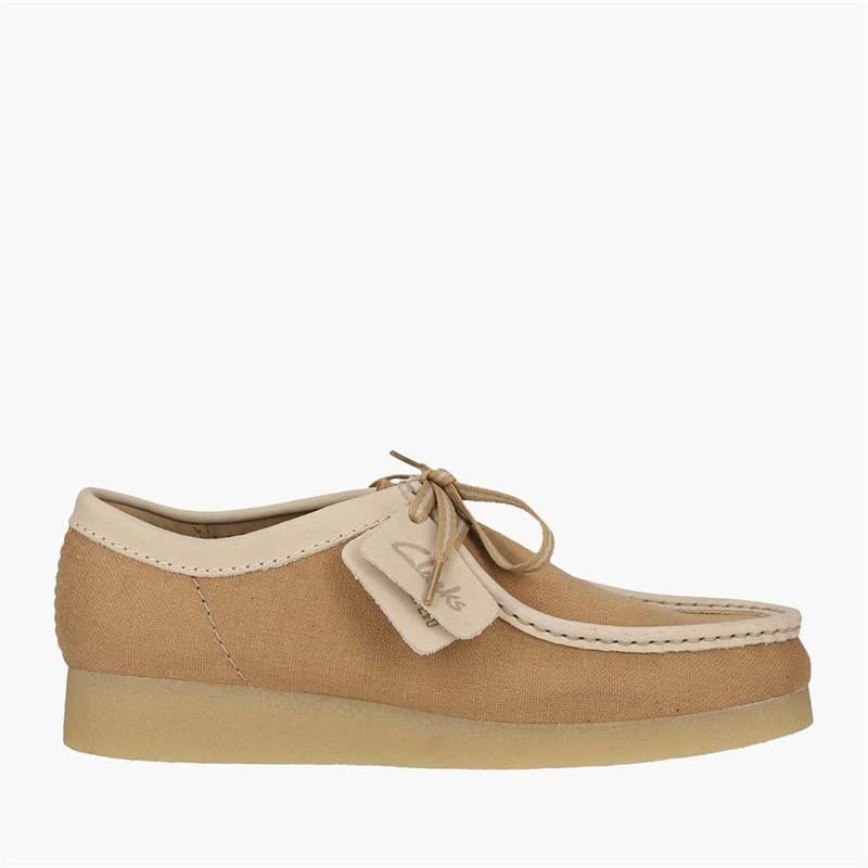 Clarks Herren Premium Wallabee Evo G Schuhe Tan Combi