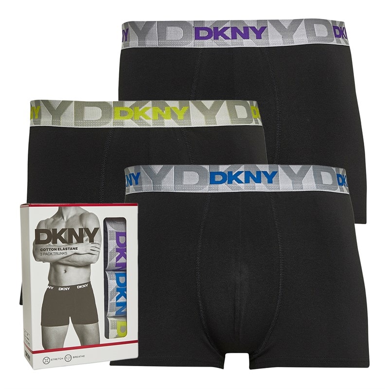 DKNY Herren Lloyd 3er-Pack Boxer Slips Schwarz
