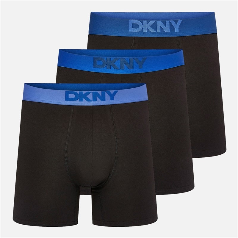 DKNY Heren Delmar Drie Pack Langere Boxershorts Zwart