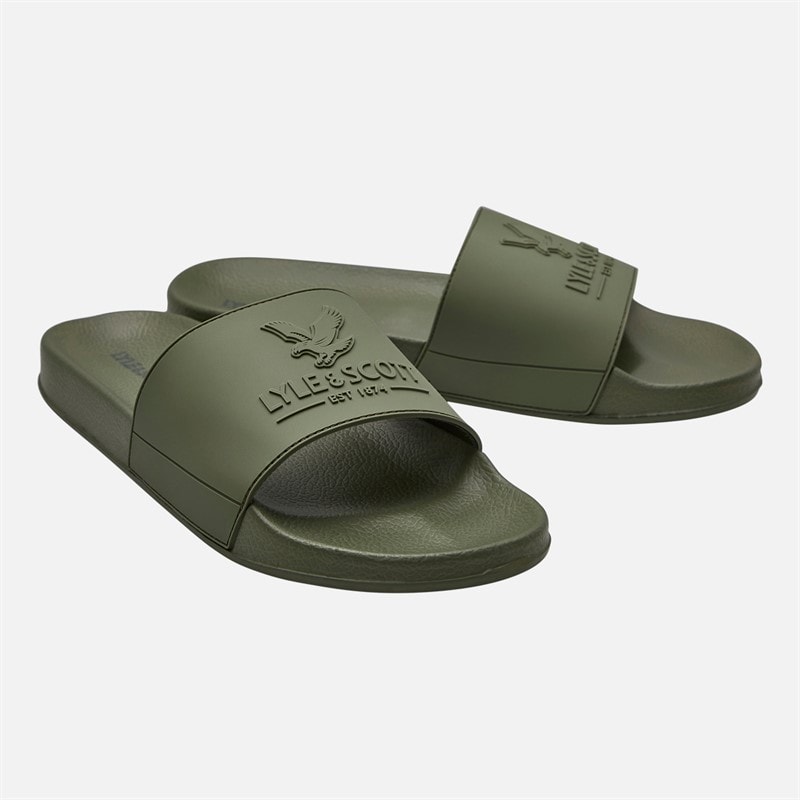 Lyle And Scott Vintage Heren Brody Slippers Military