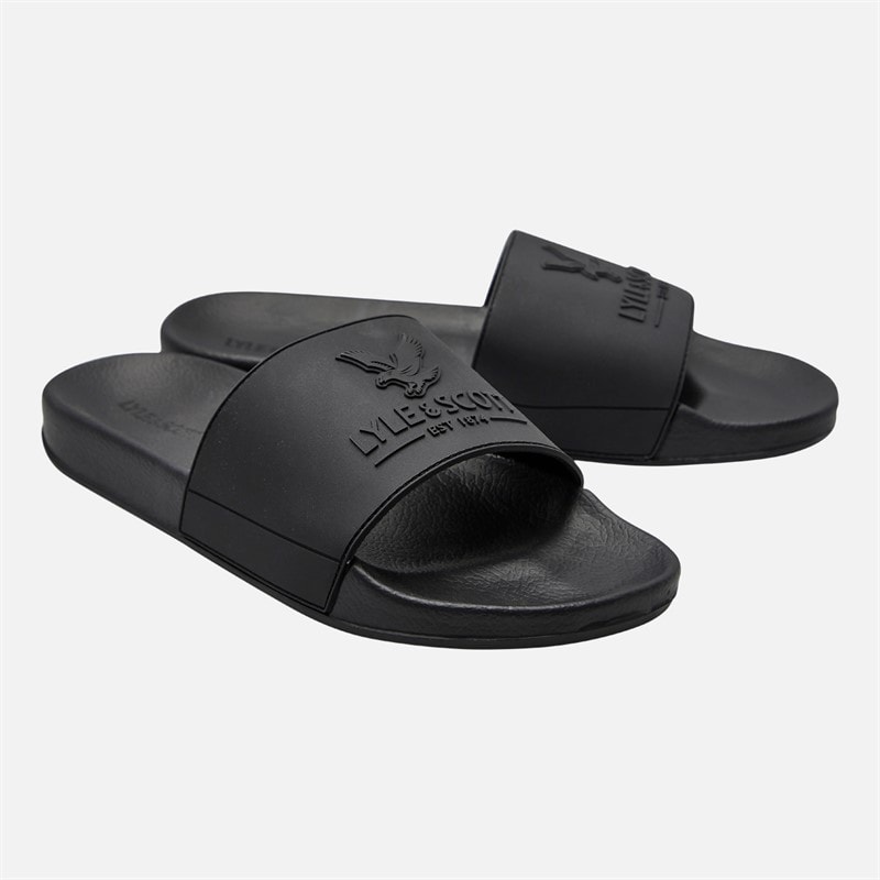 Lyle And Scott Vintage Heren Brody Slippers Zwart