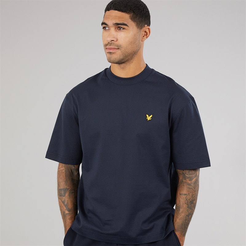 Lyle And Scott Vintage Herren Oversized 1874 T Shirt Dark Navy