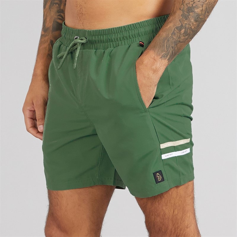 LUKE 1977 Heren Tapehead Zwembroeken Groen