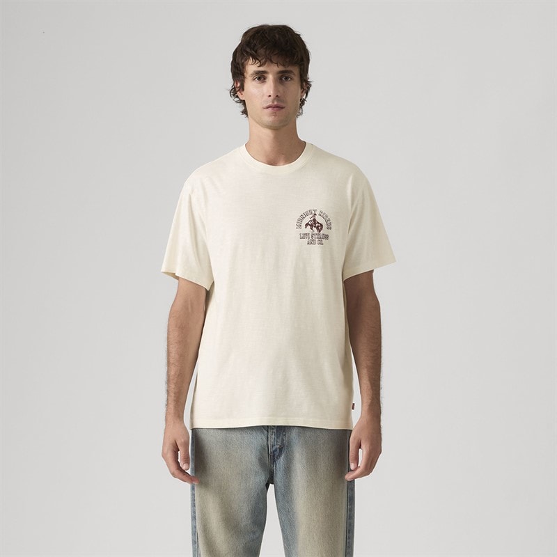 Levi's Herren T Shirt Lockerer Schnitt Seidenreiher