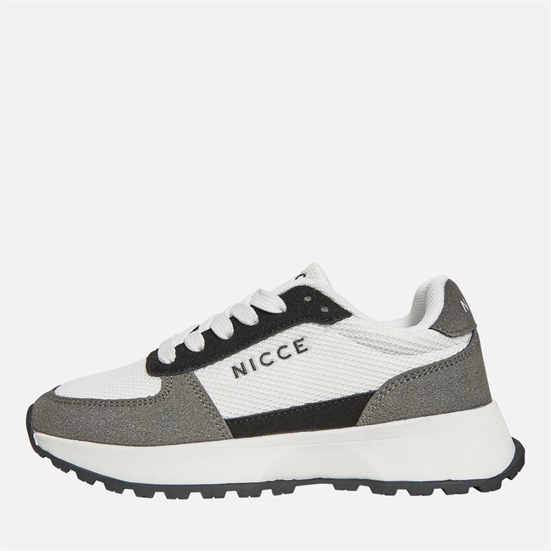 NICCE Junior Junge Dalston Sneaker Weiß / Grau