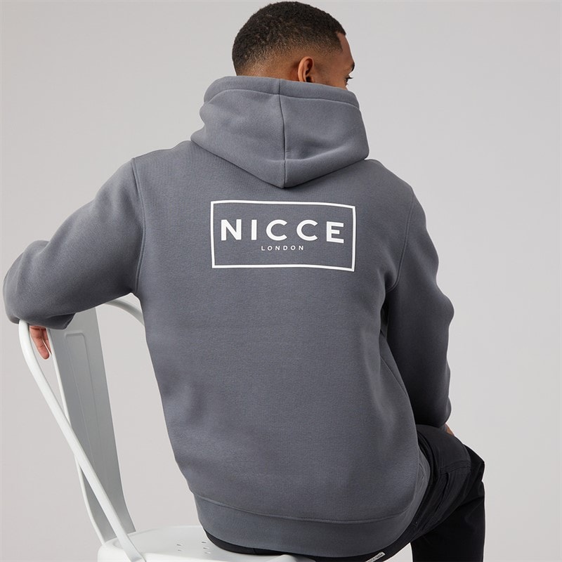 NICCE Herren Cian Hoodie Stahlgrau