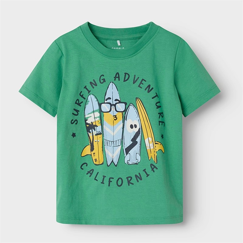 Name It Jongens Freddis T-Shirt Groen Spar