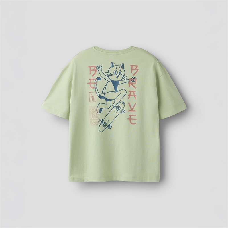 Name It Jongens Theo T-shirt Swamp