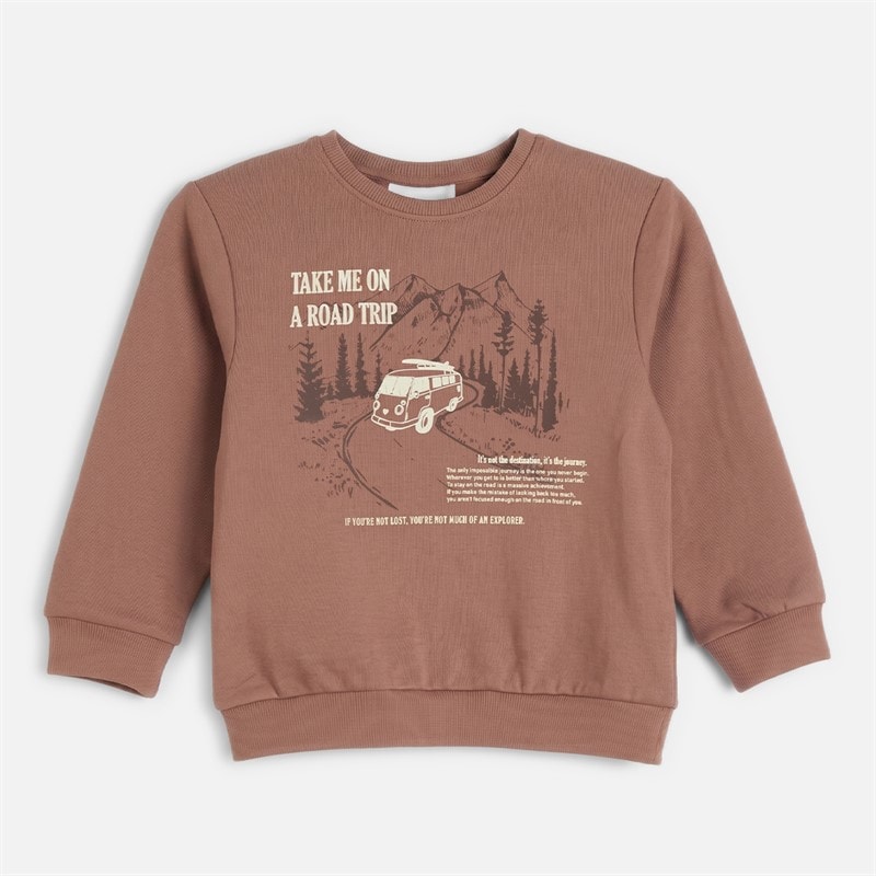 Name It Jongens Mini Balas Sweatshirt Chocolate Malt