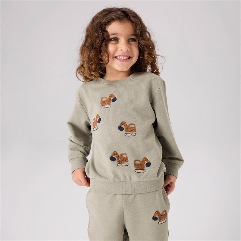 Name It Jongens Mini Bernhard Sweatshirt Shadow