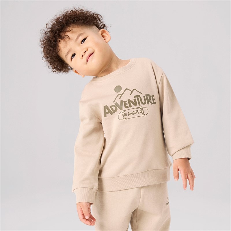 Name It Jongens Mini Balas Sweatshirt Humus