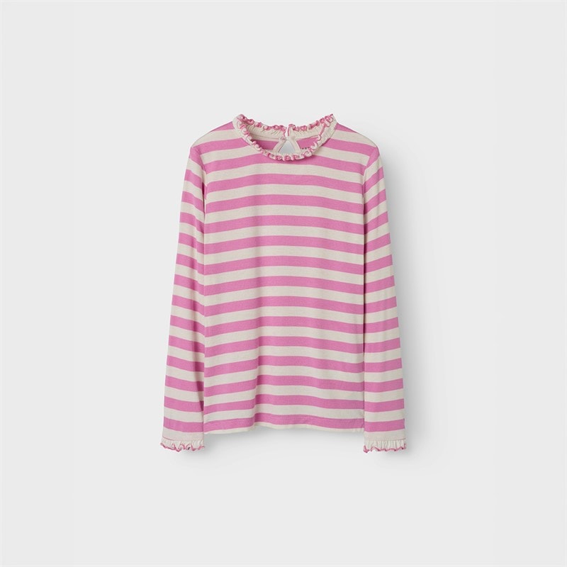 Name It Meisjes Prakula Lange Mouw T-shirt Fuchsia Pink