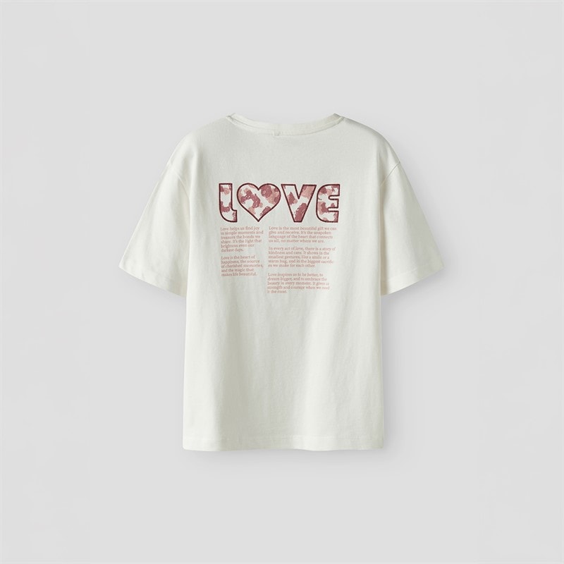Name It Meisjes Bonnie T-shirt Cloud Dancer