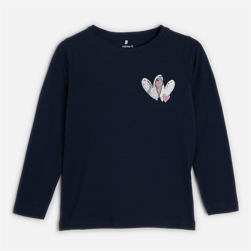 Name It Meisjes Teartas T-shirt met lange mouwen Navy Blazer
