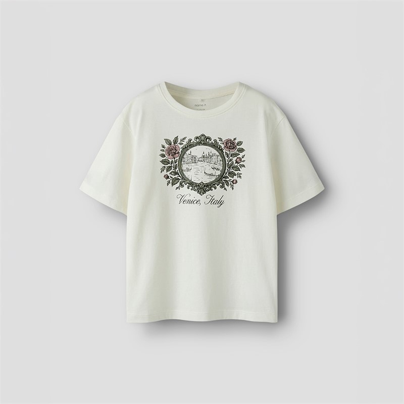 Name It Meisjes Bisa T-shirt Cloud Dancer