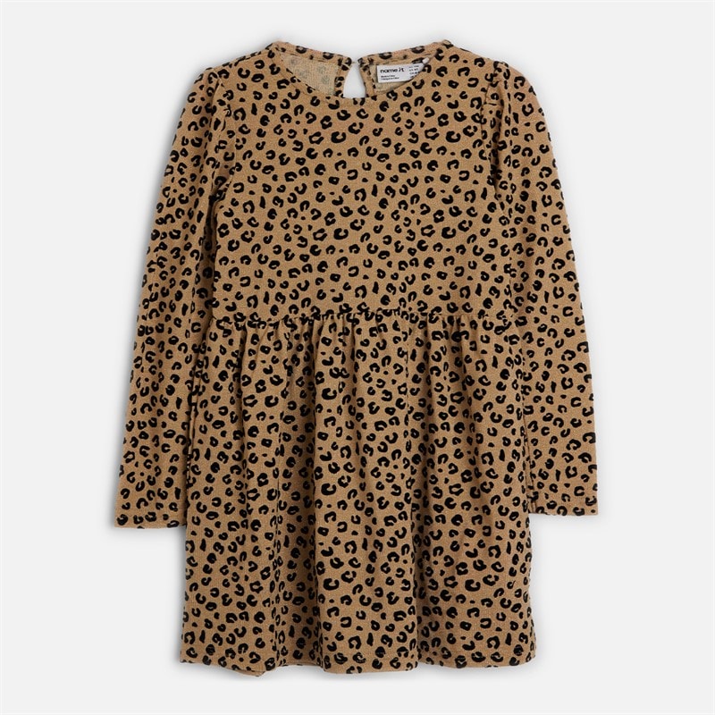 Name It Meisjes Rebbka Jurk Silver Mink