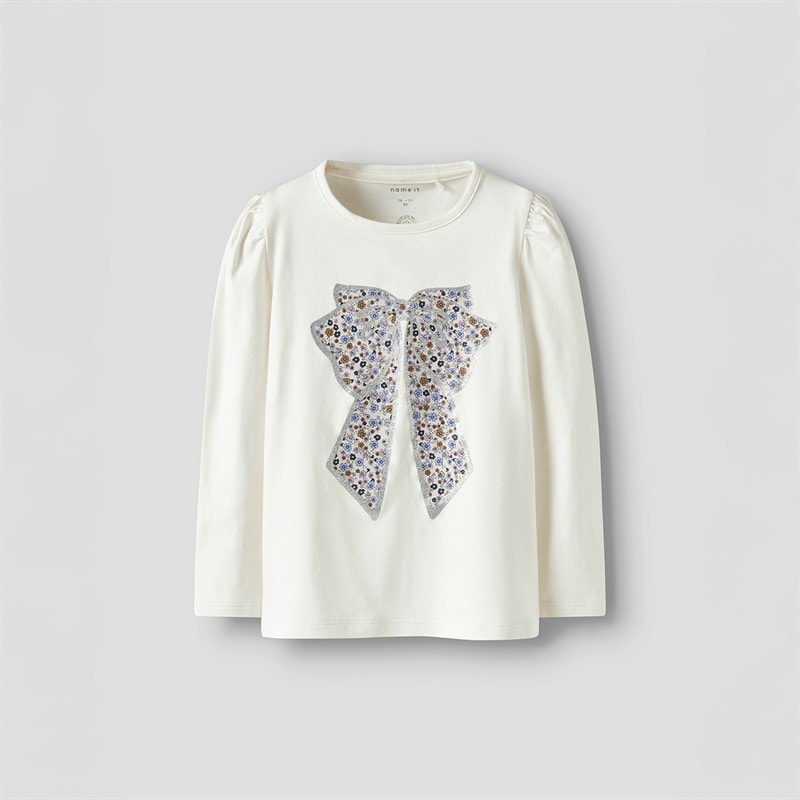 Name It Meisjes Tally Lange Mouw Top Cloud Dancer
