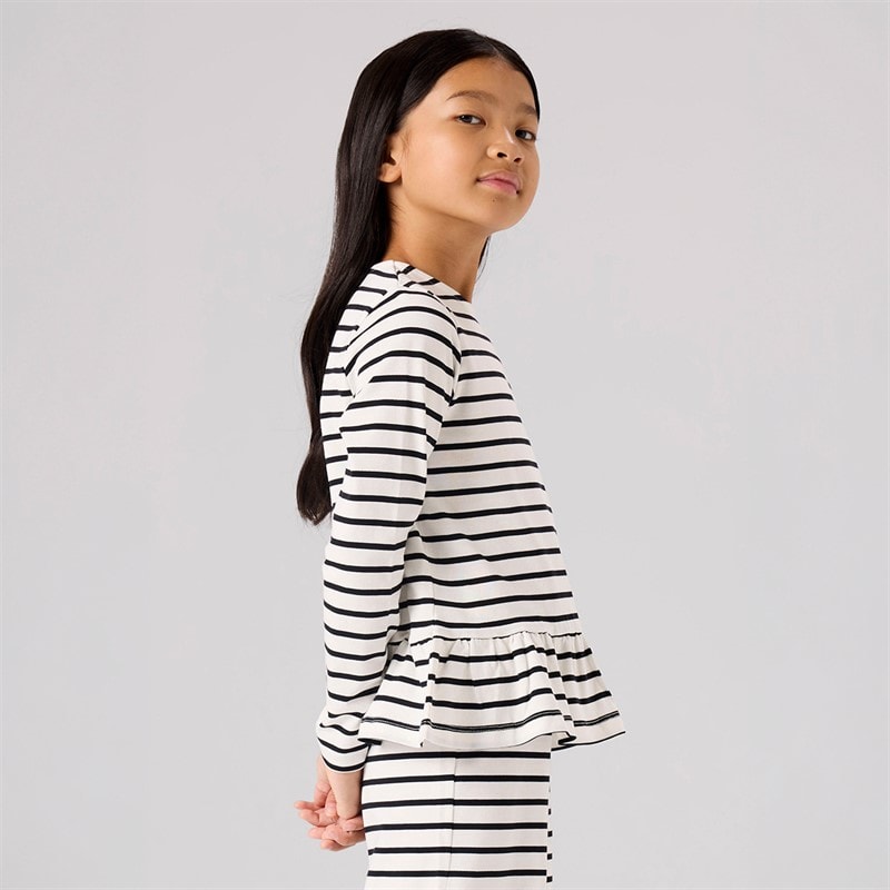 Name It Meisjes Belle Lange Mouw Top Cloud Dancer