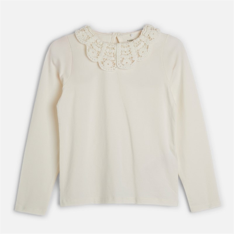 Name It Meisjes Tuaja Lange Mouwen Top Cloud Dancer