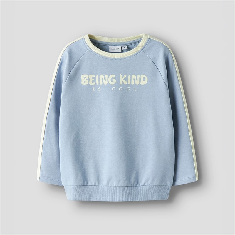 Name It Sweatshirt Mini Dolu Garçon Blue Fog
