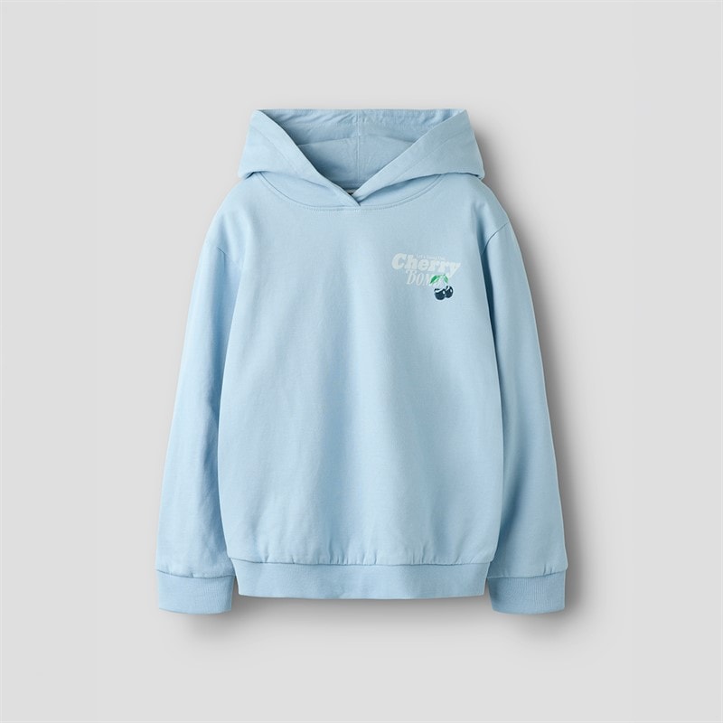 Name It Dilina bluza z kapturem dla dziewczynki kolor Cashmere Blue
