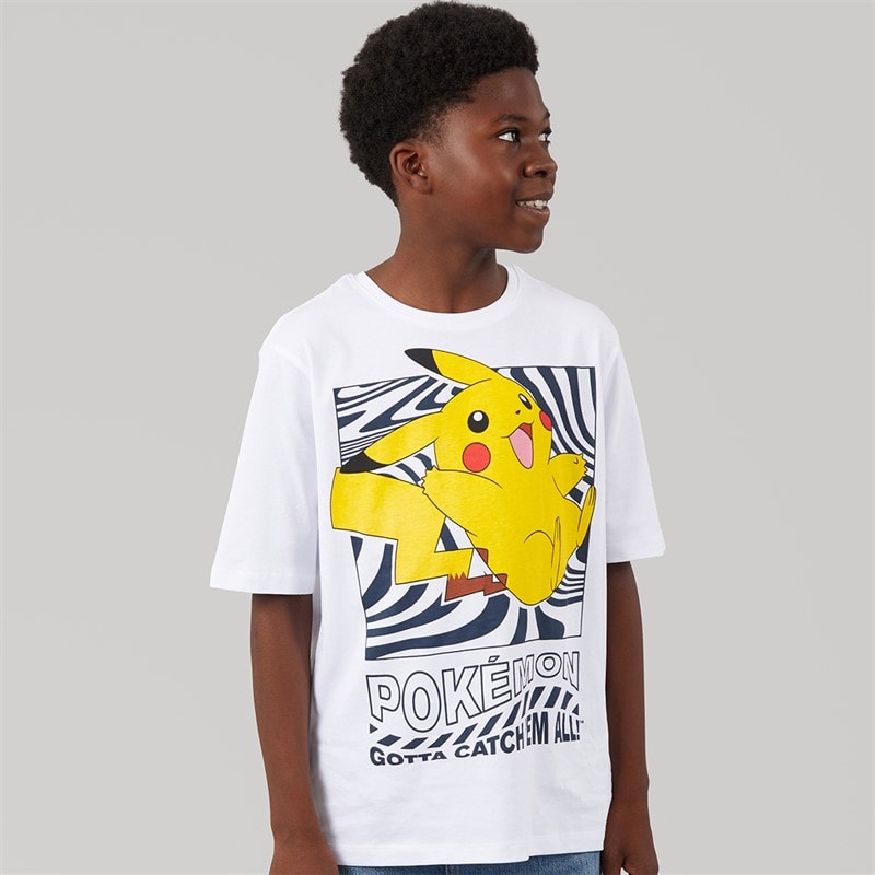 Name It T-shirt Pokémon Amish Garçon Bright White