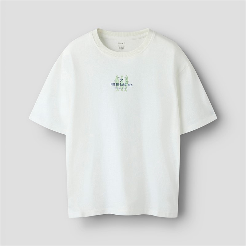 Name It Junge Haddu T Shirt Cloud Dancer