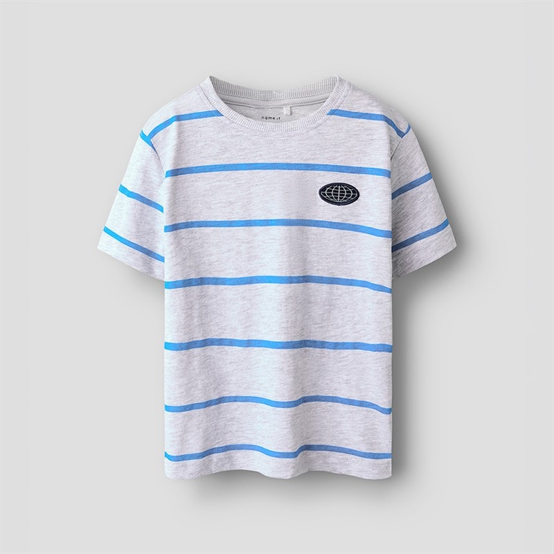Name It Fritz T-shirt dla chłopca kolor Light Grey Melange
