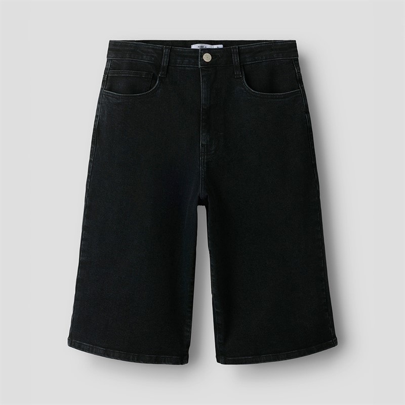 Name It Ben Skater szorty jeansowe dla chłopca kolor Black Denim
