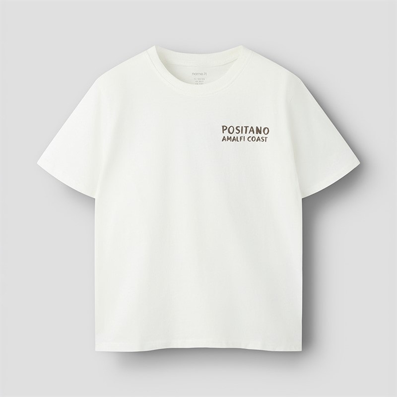 Name It Junge Halman Zitronen T Shirt Cloud Dancer/Lemon
