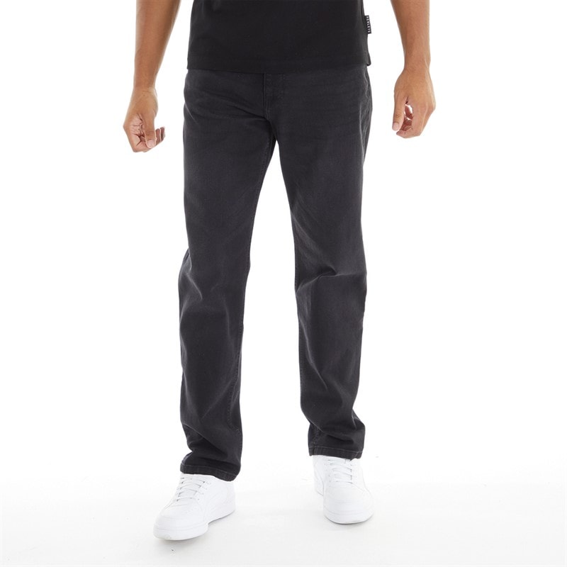 Henleys Jean Droit Breeze Homme Noir Délavé