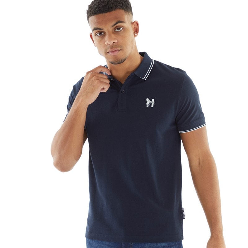 Henleys Herren Henflare Poloshirt Navy