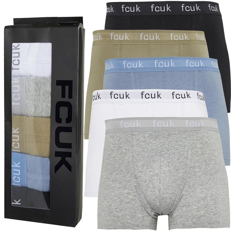 French Connection Heren FCUK Boxershorts Zwart