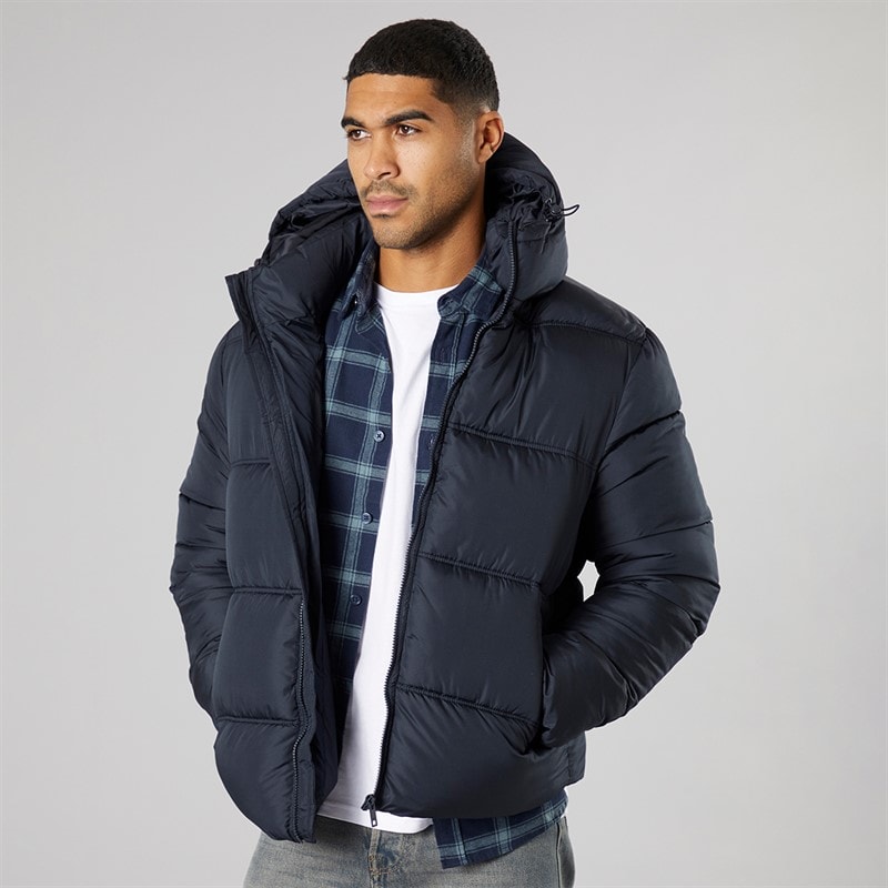 French Connection Herren Row Mittlere Jacke Marine